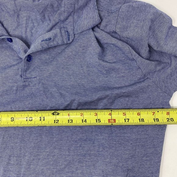 David Donahue Blue Polo Shirt Large - Picture 6 of 8